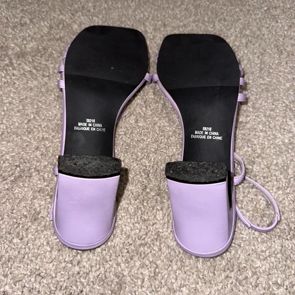 Vintage Jessica Lavender Purple Strappy Heels 3 Inch 3” Size 6.5 - Picture 7 of 9